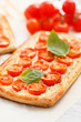 Quiche with tomato and ricotta