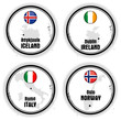 quatre cartes d'Europe