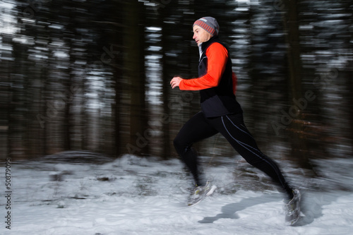 Photo: Jogger im Winter Jogger im Winter
