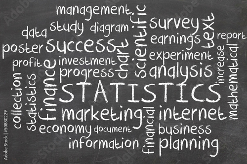 Illustration: statistic word cloud statistic word cloud