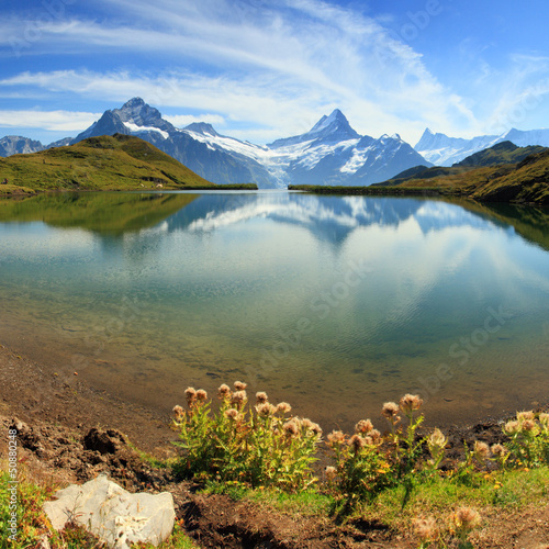 Photo: Swiss mountain Alps lake - Grindelwald Swiss mountain Alps lake - Grindelwald