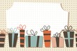 retro seamless pattern with banner