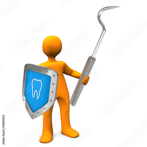 Illustration: Dentist Shield Scaler Dentist Shield Scaler