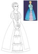 The page with exercises for kids - coloring book