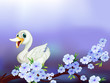 A Stationery With A White Duck...