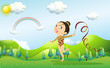 A Dancer Bringing A Stick With...
