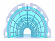 Illustration: tunnel futuristic tunnel futuristic