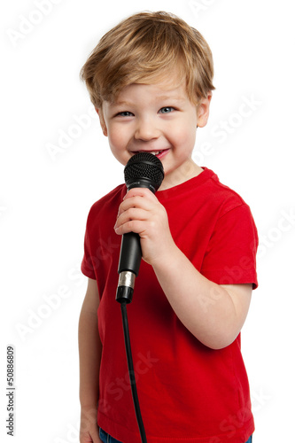 Photo: Cute Boy Singing Cute Boy Singing