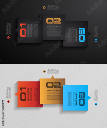 Vector: Infographic design template with paper tags. Infographic design template with paper tags.