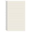 Leerer Block Papier liniert