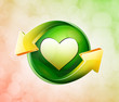Illustration: On behalf of the spring green icon On behalf of the spring green icon