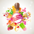 Vector: ice cream mix ice cream mix