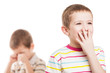 Children in conflict quarrel