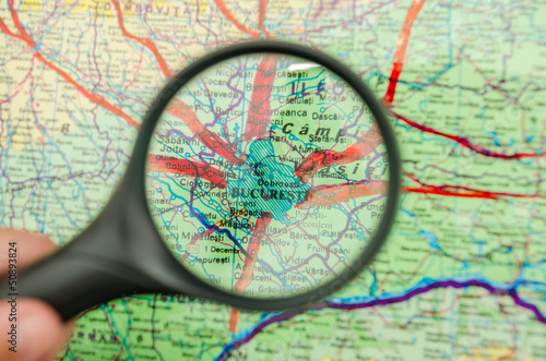 Photo: Locating Bucharest City The Capital Of Romania On A Map Locating Bucharest City The Capital Of Romania On A Map