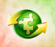 On behalf of the spring green icon