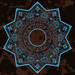Oriental mandala motif. What is karma?