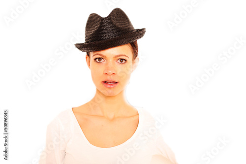 Photo: Frau mit Hut Frau mit Hut