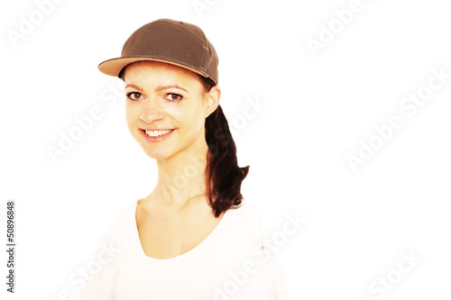 Photo: Frau mit Cap Frau mit Cap