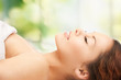 beautiful woman in spa salon