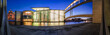 Berlin Regierungsviertel Panorama zur blauen Stunde 4
