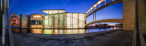 Photo: Berlin Regierungsviertel Panorama zur blauen Stunde 4 Berlin Regierungsviertel Panorama zur blauen Stunde 4