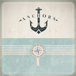 Vintage Design Template With Anchor