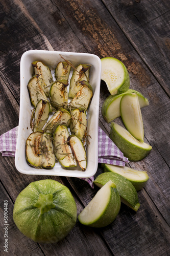 Photo: round zucchini round zucchini