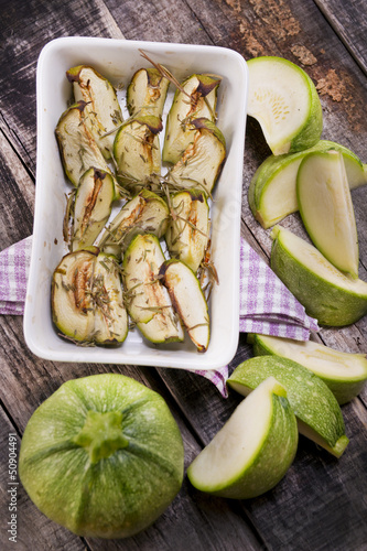 Photo: round zucchini round zucchini