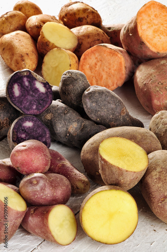 Photo: Different sorts of Potatos Different sorts of Potatos