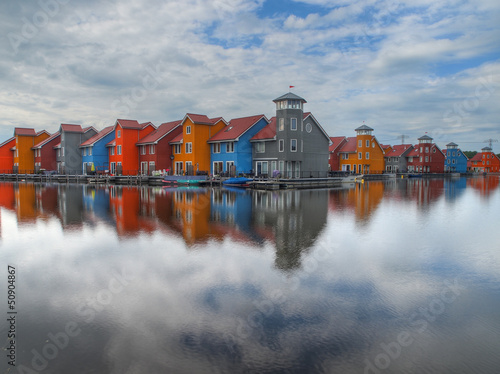 Photo: colorful houses colorful houses