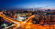 Foto: Berlin Skyline Panorama zur blauen Stunde 5 Berlin Skyline Panorama zur blauen Stunde 5