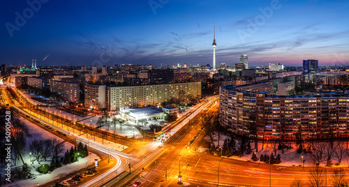 Photo: Berlin Skyline Panorama zur blauen Stunde 5 Berlin Skyline Panorama zur blauen Stunde 5