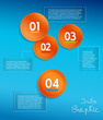 Info graphic circles with place for your text.