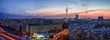 Berlin Skyline Panorama zur blauen Stunde 1