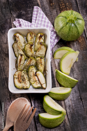 Photo: round zucchini round zucchini