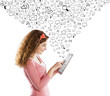 Girl with tablet