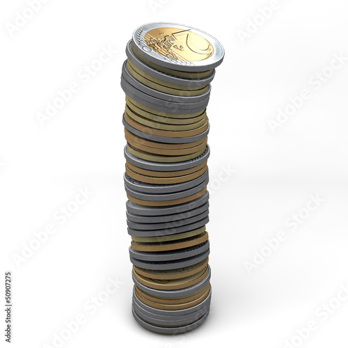 Illustration: Monedas apiladas Monedas apiladas