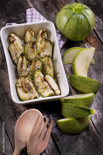 Photo: round zucchini round zucchini