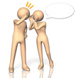Two people to talk secret