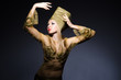Young model in personification of egyptian beauty