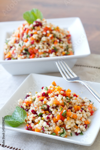 Photo: Couscous Salad-vertical-fork Couscous Salad-vertical-fork