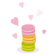 Vektor: Trio de macarons Trio de macarons