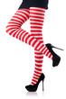 Woman with long legs and stockings