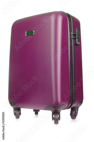 Photo: Travel luggage isolated on the white background Travel luggage isolated on the white background