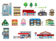 Vector: 建物いろいろ・店 建物いろいろ・店
