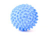 blue spiky ball - toy for dogs on white background