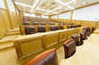 Governmental conference room. Chairs under the table.