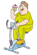 Funny fat man