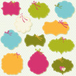 spring colors labels set