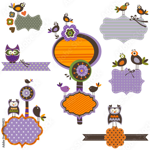 Vector: Halloween frames Halloween frames